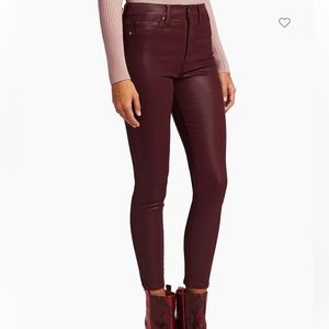 True Religion Halle Dark Plum Coated Skinny Jeans